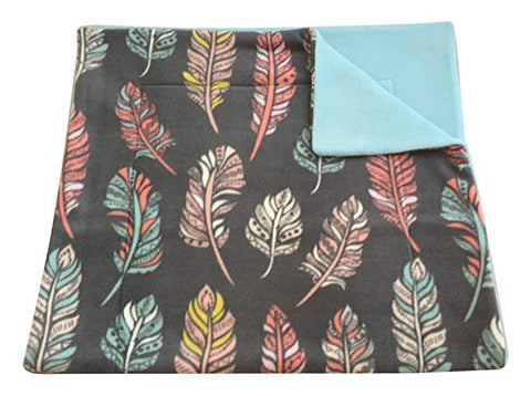 Image of Midwest Cage Liner | Feathers on Gray